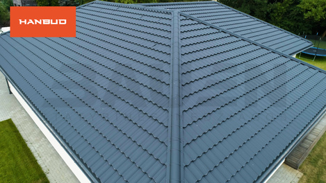 Plieninė danga | Modulinė skarda Moderno 0,5mm MAT RAL7016 (0,805 m2)