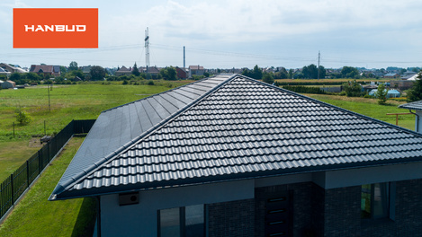 Plieninė danga | Modulinė skarda Moderno 0,5mm MAT RAL7016 (0,805 m2)
