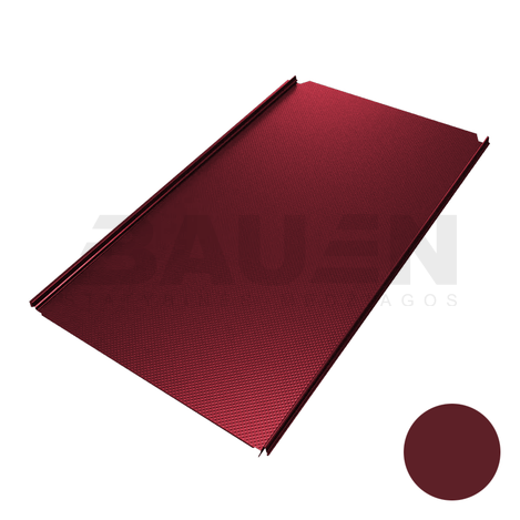 Plieninė danga | Klasikinė skarda Hanbud PHR560 "Molet" 0,5-0.7 mm., (525mm) vyšninė, blizgi (RAL3005), m2