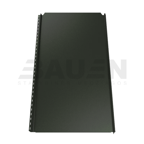 Plieninė danga | Klasikinė skarda Hanbud PHR560 "Molet" 0,5-0.7 mm., (525mm) tams. žalia, matinė (RAL6020), m2