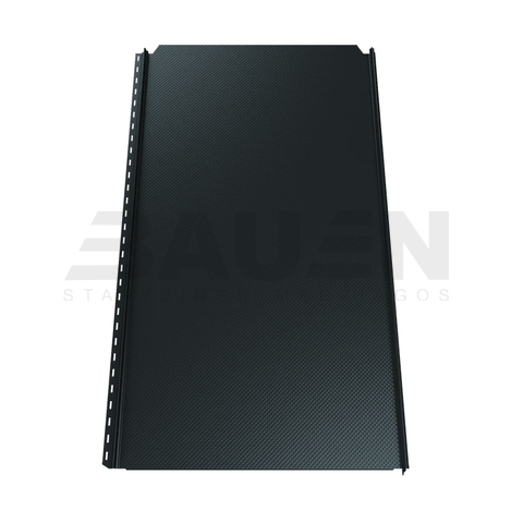 Plieninė danga | Klasikinė skarda Hanbud PHR560 "Molet" 0,5-0.7 mm., (525mm) tams. pilka, blizgi (RAL7016), m2