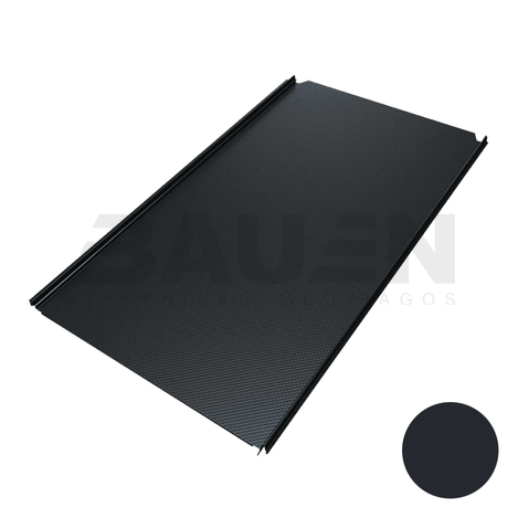 Plieninė danga | Klasikinė skarda Hanbud PHR560 "Molet" 0,5-0.7 mm., (525mm) tams. pilka, matinė (RAL7016 ultraMat), m2