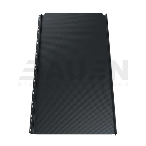 Plieninė danga | Klasikinė skarda Hanbud PHR560 "Molet" 0,5-0.7 mm., (525mm) tams. pilka, matinė (RAL7016 ultraMat), m2