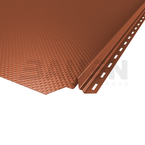 Plieninė danga | Klasikinė skarda Hanbud PHR560 "Molet" 0,5-0.7 mm., (525mm) molio, blizgi (RAL8004), m2
