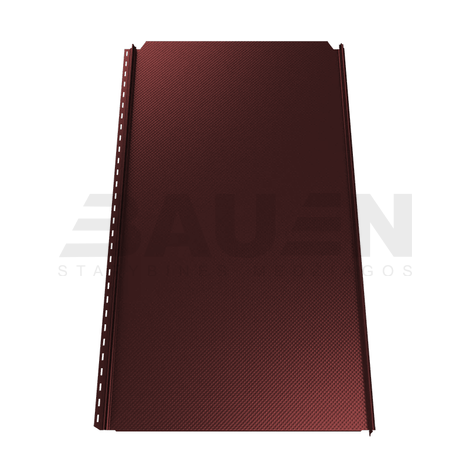 Plieninė danga | Klasikinė skarda Hanbud PHR560 "Molet" 0,5-0.7 mm., (525mm) ruda, blizgi (RAL8017), m2