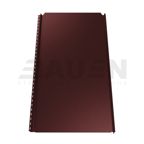 Plieninė danga | Klasikinė skarda Hanbud PHR560 "Molet" 0,5-0.7 mm., (525mm) ruda, matinė (RAL8017), m2
