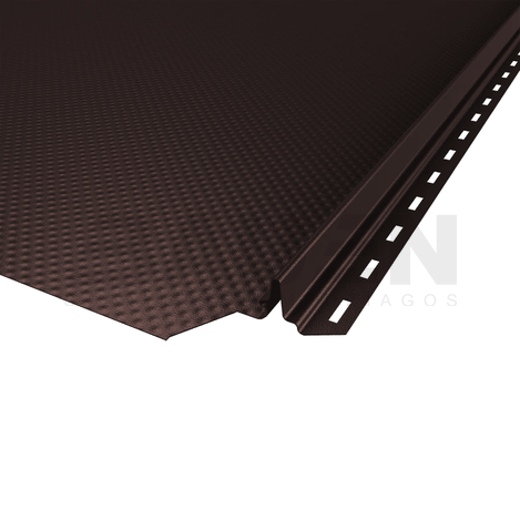 Plieninė danga | Klasikinė skarda Hanbud PHR560 "Molet" 0,5-0.7 mm., (525mm) tams. ruda, blizgi (RAL8019), m2