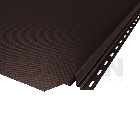 Plieninė danga | Klasikinė skarda Hanbud PHR560 "Molet" 0,5-0.7 mm., (525mm) tams. ruda, matinė (RAL8019), m2