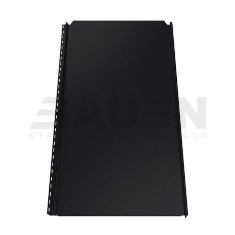 Plieninė danga | Klasikinė skarda Hanbud PHR560 "Molet" 0,5-0.7 mm., (525mm) juoda, matinė (RAL9005 ultraMat), m2