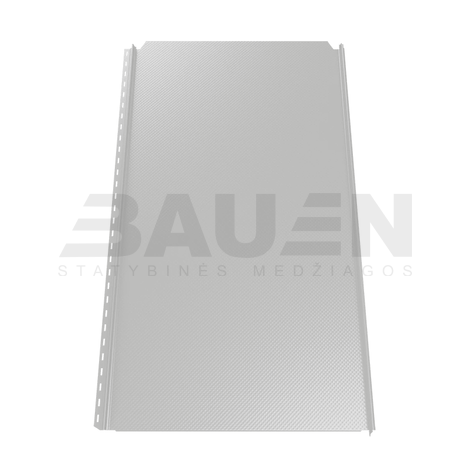 Plieninė danga | Klasikinė skarda Hanbud PHR560 "Molet" 0,5-0.7 mm., (525mm) sidabrinė, blizgi (RAL9006), m2