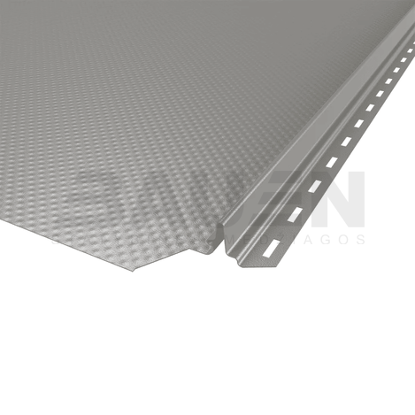 Plieninė danga | Klasikinė skarda Hanbud PHR560 "Molet" 0,5-0.7 mm., (525mm) tams. sidabrinė, blizgi (RAL9007), m2