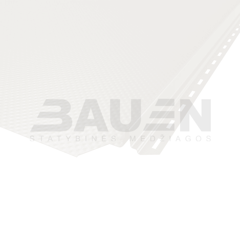 Plieninė danga | Klasikinė skarda Hanbud PHR560 "Molet" 0,5-0.7 mm., (525mm) balta, blizgi (RAL9010), m2