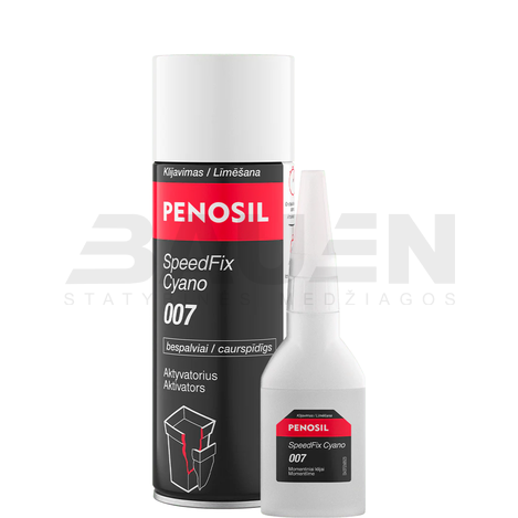 Universalūs klijai | Momentinio sukibimo klijų rinkinys PENOSIL SpeedFix Cyano 007