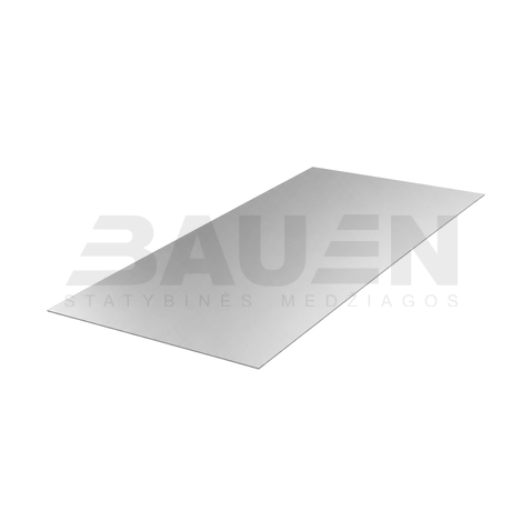 Lygi skarda | Alucinko lygi skarda HANBUD 0,5mm., 1250 mm., (rulonais arba lakštais)