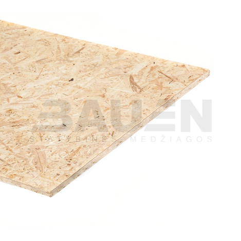 OSB plokštės | Plokštė OSB-3 lygiais kraštais 2500x1250x25 mm (3,125 m2)