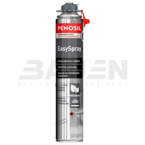 Putos | Purškiamos pistoletinės termoizoliacinės putos 700 m EasySpray Sprayable Foam Penosill 