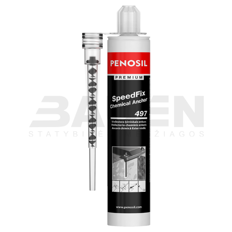 Universalūs klijai | Cheminis ankeris PENOSIL Premium SpeedFix 497 pilkas 300ml