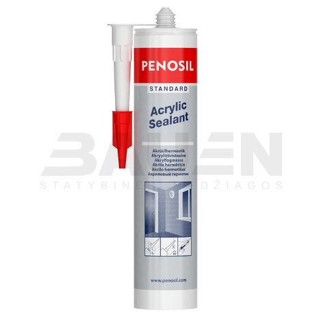 Akrilai | Akrilinis hermetikas baltas 280 ml, Penosil Standard 
