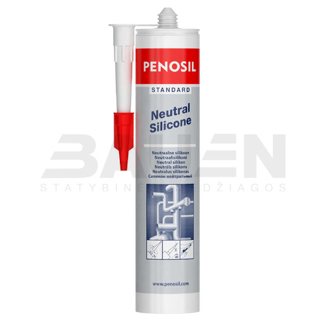 Silikonai | Neutralus silikoninis hermetikas Standard 280 ml besp. Penosil