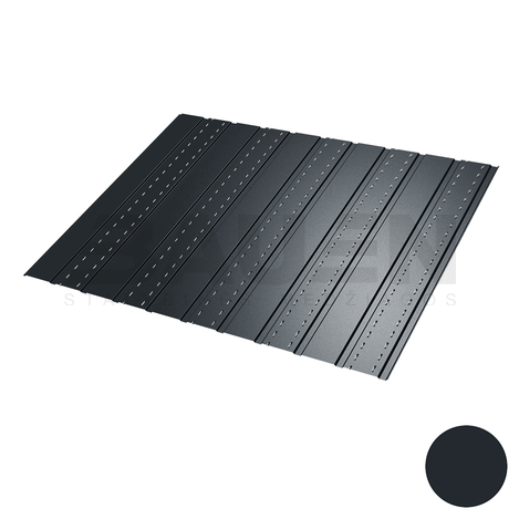 Plieninė danga | Perforuota, ventiliuojama skarda pakalimams T-7 WIND (0,47mm), tams. pilka, matinė (RAL7016)