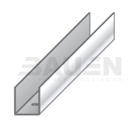 GKP profiliai | Perimetrinis profilis PROFILINE UD-28 (28x27x4000 mm)