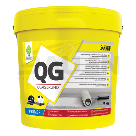 Gruntai | Kvarcinis gruntas mažai įgeriantiems pagrindams, SAKRET QG, 5 Kg.