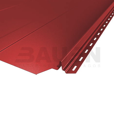 Plieninė danga | Klasikinė skarda Hanbud PHR560 "Trapecija 2" 0,5-0.7 mm., (525mm) raudona, matinė (RAL3011), m2