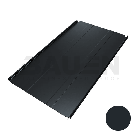 Plieninė danga | Klasikinė skarda Hanbud PHR560 "Trapecija 2" 0,5-0.7 mm., (525mm) tams. pilka, blizgi (RAL7016), m2