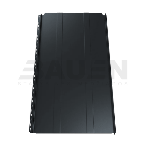 Plieninė danga | Klasikinė skarda Hanbud PHR560 "Trapecija 2" 0,5-0.7 mm., (525mm) tams. pilka, blizgi (RAL7016), m2