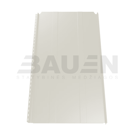 Plieninė danga | Klasikinė skarda Hanbud PHR560 "Trapecija 2" 0,5-0.7 mm., (525mm) pilkai balta, blizgi (RAL9002), m2