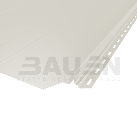 Plieninė danga | Klasikinė skarda Hanbud PHR560 "Trapecija 2" 0,5-0.7 mm., (525mm) pilkai balta, blizgi (RAL9002), m2