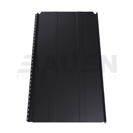 Plieninė danga | Klasikinė skarda Hanbud PHR560 "Trapecija 2" 0,5-0.7 mm., (525mm) juoda, matinė (RAL9005), m2