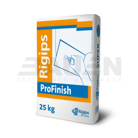 Glaistai | Baigiamasis polimerinis glaistas GYPROC RIGIPS PROFINISH, 25 kg.