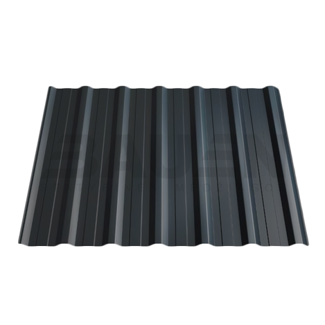 Profiliuota skarda | Profiliuota skarda HANBUD T-18E (0.40mm) blizgi antracito (RAL7016), 1185 x 2000 mm.