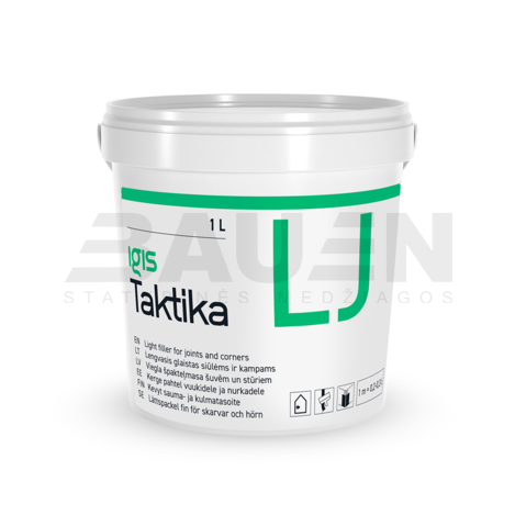 Glaistai | Glaistas gipso kartono plokščių siūlių ir kampų apdailai, IGIS TAKTIKA LJ, 1 L.