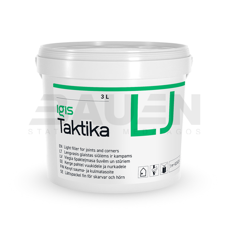 Glaistai | Glaistas gipso kartono plokščių siūlių ir kampų apdailai, IGIS TAKTIKA LJ, 3 L.