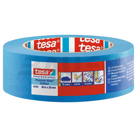 Dažymo juostos | Dažymo juosta Tesa Professional Precision Mask (4440), lauko darbams, 50m x 38 mm., 26sav.