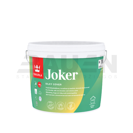Dažai | Ekologiniai, saugūs ir patvarūs vidaus dažai Tikkurila Joker 2.7l BAZĖ A