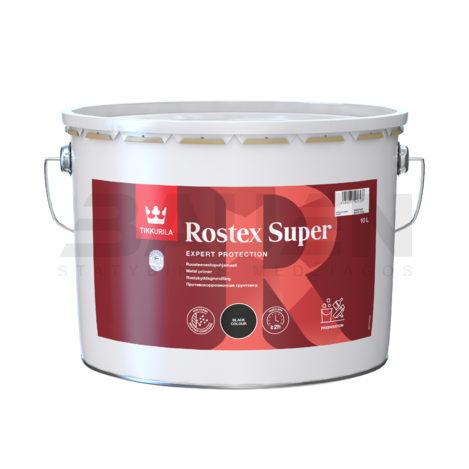 Gruntai | Antikorozinis metalo gruntas Tikkurila Rostex Super 10l