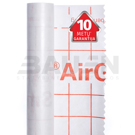 Garo izoliacinės plėvelės | DuPont™ AirGuard® Smart – Išmani Garo Izoliacinė Plėvelė Sienoms ir Luboms (75 m²/rul.)
