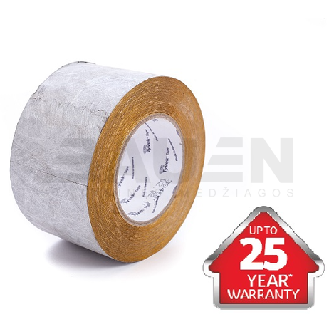 Juostos | Tyvek® Metallised Tape – metalizuota lipni juosta Tyvek® plėvelėms sujungti (75 mm., 25 m.)