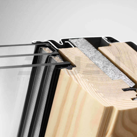 Stogo langai | Stoglangis su rankena viršuje VELUX Standard GLL 1061 CK02