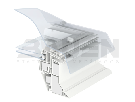 Stogo langai | Nevarstomas langas plokščiam stogui VELUX CFP 0073U (60x90)