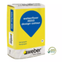 Spalvotos cementinės liejamos grindys galutinei dangai WEBER 4650, 5-15 mm., G20 (šv. pilka), 20 Kg.