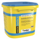 Labai lanksti, palengvinta dvikomponentė bituminė hidroizoliacija WEBER.TEC Superflex 10, be tirpiklių, 30 Ltr.