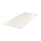Lygi skarda HANBUD 0.5 mm., 1250 mm., blizgi balta RAL9010