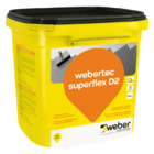 Dvikomponentė cementinė hidroizoliacija WEBER.TEC Superflex D2, labai elastinga, 24 Kg.