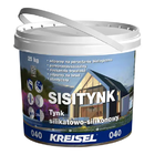 Dekoratyvinis silikatinis – silikoninis tinkas KREISEL SISIPUTZ 040 (samanėlė) 1,5 mm., 25 Kg.