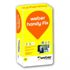 Padidinto sukibimo stiprio cementiniai plytelių klijai WEBER Handy Fix (C2T klasė), 25 Kg.