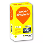 Plytelių klijai keraminėms ir akmens masės plytelėms WEBER Simple Fix (C1T klasė), 25 Kg.